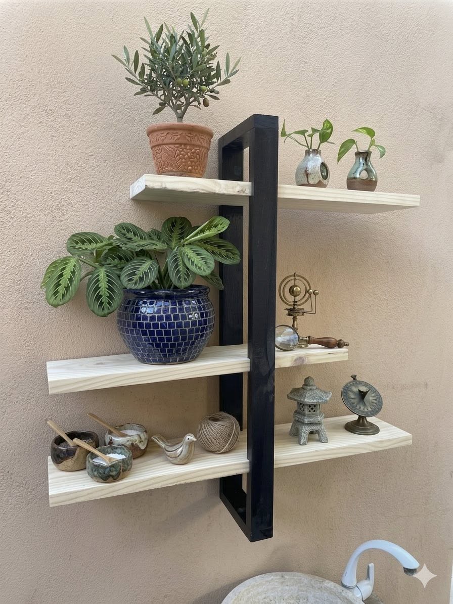 Estantería Organizadora Armable de Pino Natural (60x60 cm)