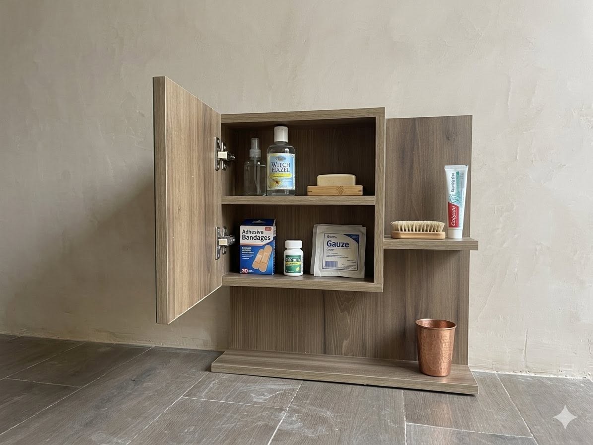 Botiquín Armario de Baño con Espejo (50 x 50)