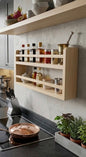 Especiero Organizador de Madera de 2 Niveles